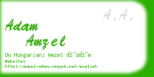 adam amzel business card